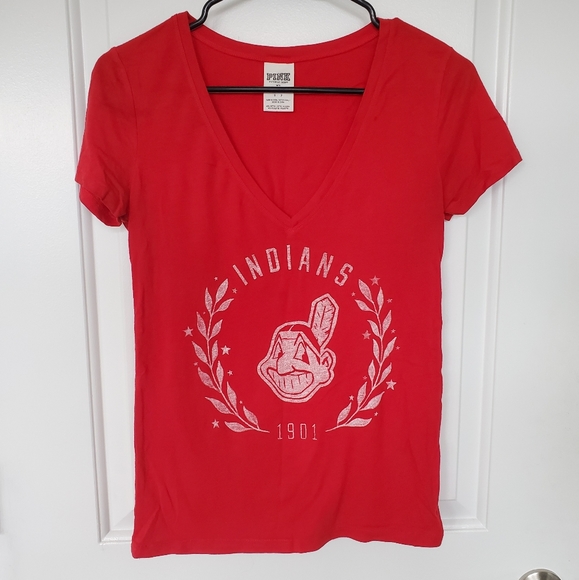 PINK Victoria's Secret Tops - VS PINK | Cleveland Indians Tee